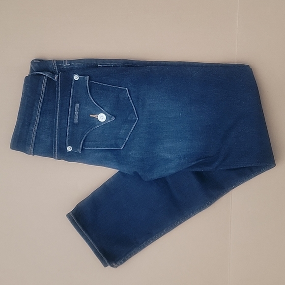 Hudson Jeans Collin Skinny NWOT Size 27 Waist Stretch Los Angeles  Dark Rinse - Picture 1 of 14